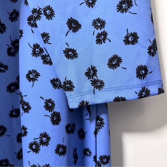 Talbots Blue Floral Jersey Faux Wrap Dress Womens Plus Size 2X NWT Spring Office - Picture 14 of 17